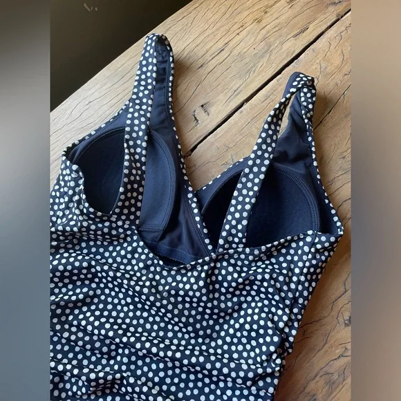 Boden One Piece Polka Dot Swim Suit, Size 4 NWOT - Picture 4 of 7